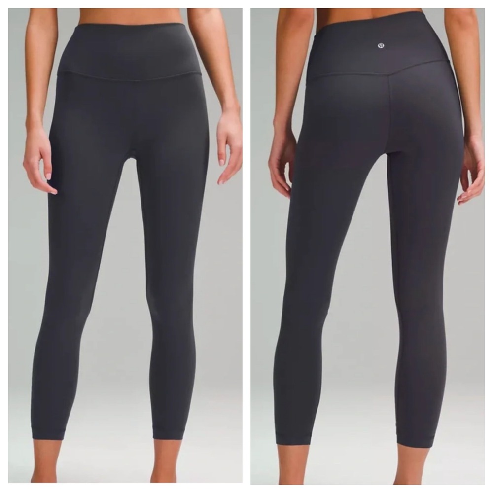 Lululemon Align High-Rise Pant 25 Graphite Grey Nulu Yoga Leggings Womens Size 2